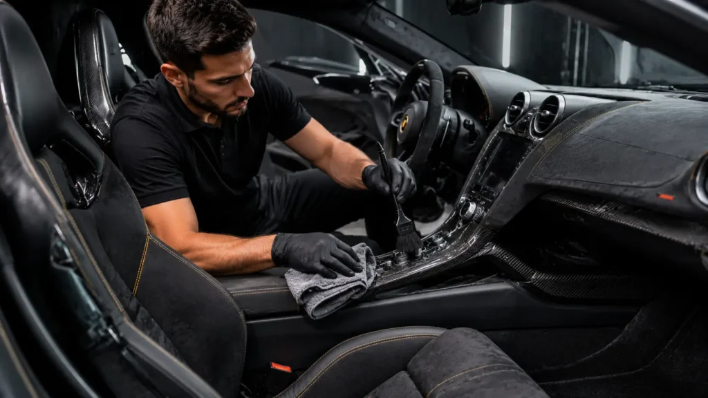 Interior Sports Car Detailing