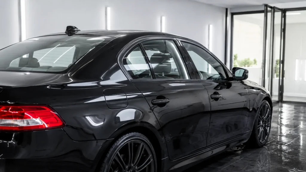 car after successful window tint removal